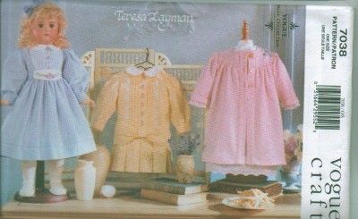 Vogue 18 Doll Clothes American Girl Sewing Pattern OOP  