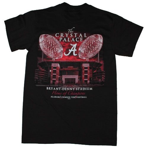   Football T Shirts   The Crystal Palace Bryant Denny Stadium  