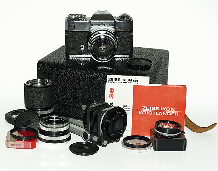 Zeiss Ikon Voigtlander Icarex 35s + Ultron Skoparex Tele Dynarex 