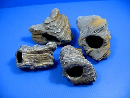 4PC MF CICHLID STONE Ceramic Aquarium Rock Cave decor  