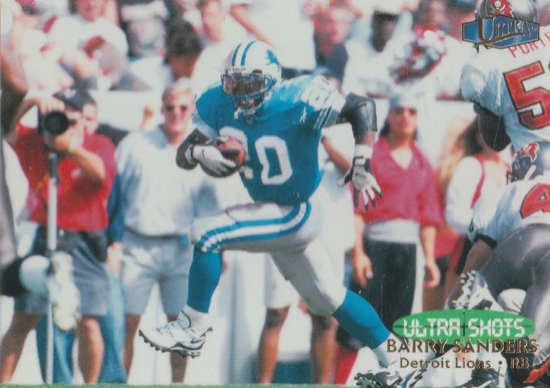 1998 FLEER ULTRA SHOTS #19 BARRY SANDERS OSU LIONS  