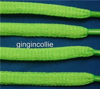 Oval 8mm x 130cm Lime Green Trainer Sport Shoe Laces  