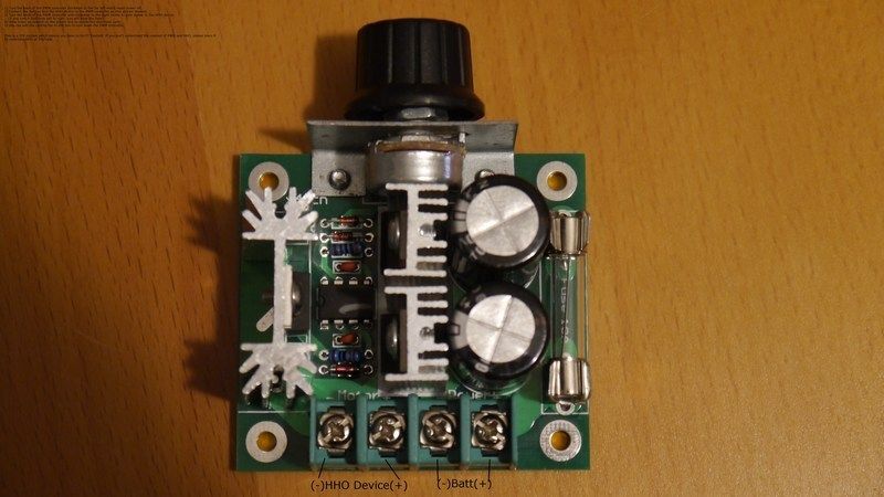 HHO Generator PWM controller parts for DIY  