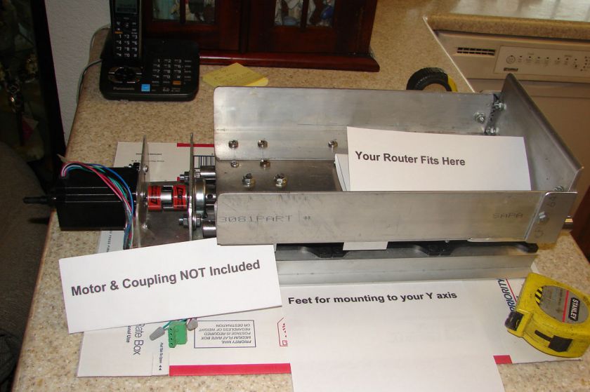 CNC Router Z axis Drive Assembly 9 travel 4heavy duty Routers for 