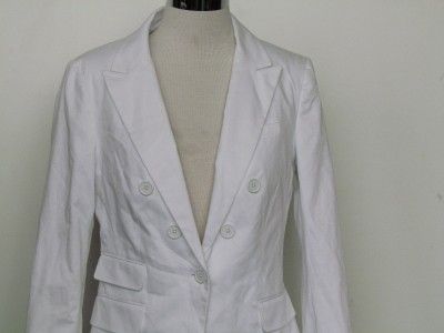 NWOT EXPRESS WHITE HOURGLASS BUTTON BLAZER/JACKET, sz 8  