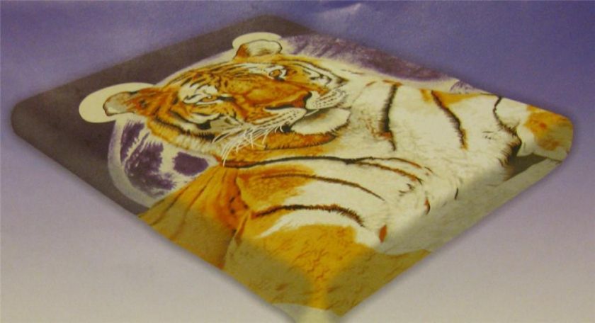 MAJESTIC TIGER OR PANDA BEAR W/CUBS QUEEN MINK BLANKETS  