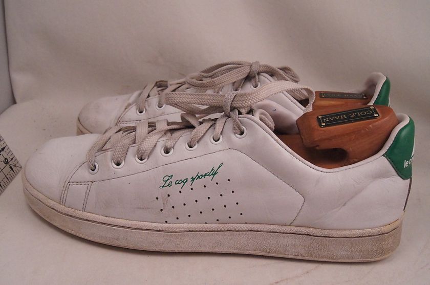 Le coq Sportif Sneakers White Green 10.5 Mens Shoes  