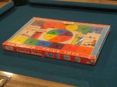 Vintage 1963 Fisher Price Creative Blocks New Old Stock RARE  