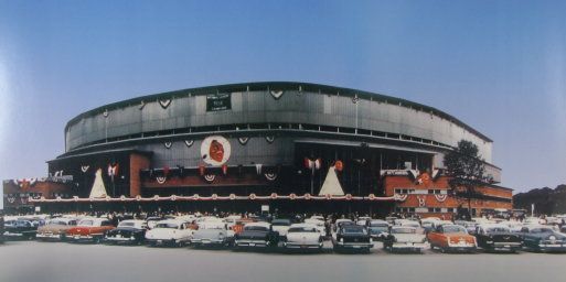 Milwaukee County Stadium 1958 Milwaukee Braves Poster  