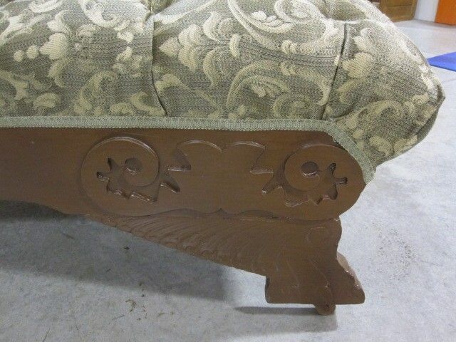 Antique Early 1900s Fainting Couch or Chaise Lounger Fresh Upholstery 