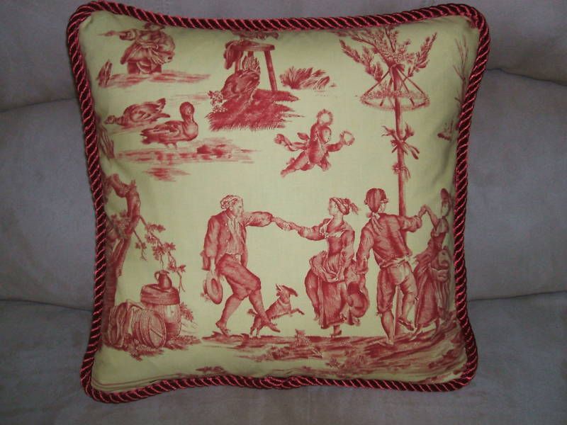 20 Pierre Deux Delice Des Quatres Saisons Toile Pillow  