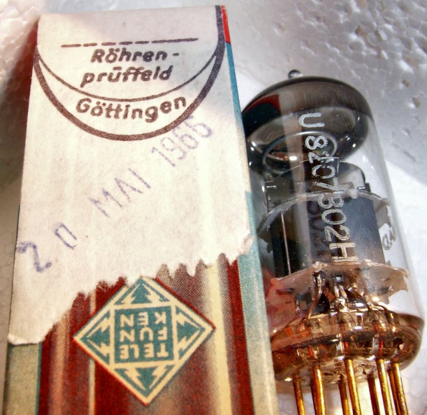 E188cc Telefunken (E88CC CCa 6922) Goldpins NOS NIB  