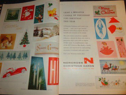 Vintage women magazine Ladies Home JOURNAL 11/1956 50s fashion ads 