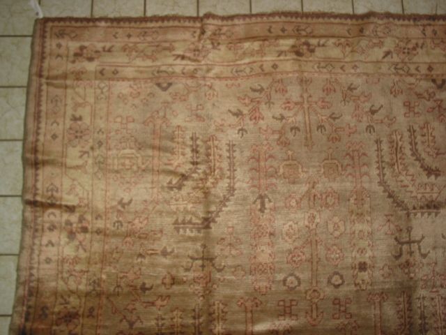 c1920s Antique Oushak/Ushak Anatolian Rug B 6929  