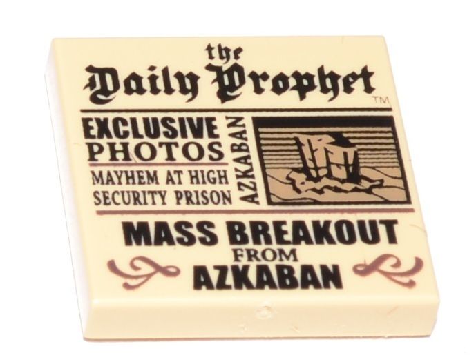 LEGO Hogwarts Potter Newspaper Daily Prophet tile 4709  