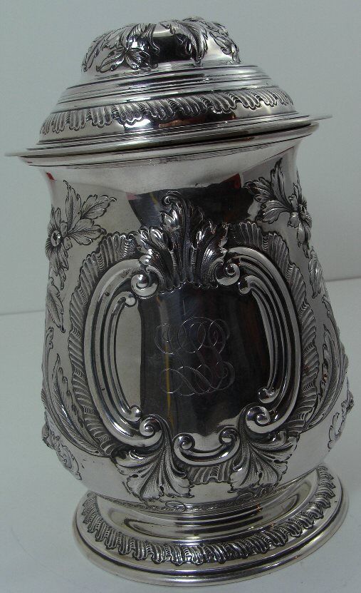 ELEGANT GORHAM Sterling Silver TANKARD, Circa 1892  