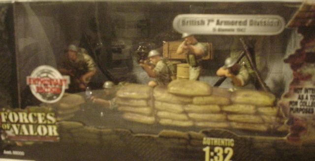 FORCES OF VALOR 1/32 BRITISH 7TH DIVISION INFANTRY UNIT  