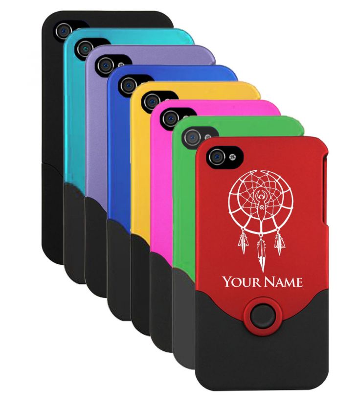 Personalized Engraved iPhone 4 4G 4S Case/Cover   DREAM CATCHER 