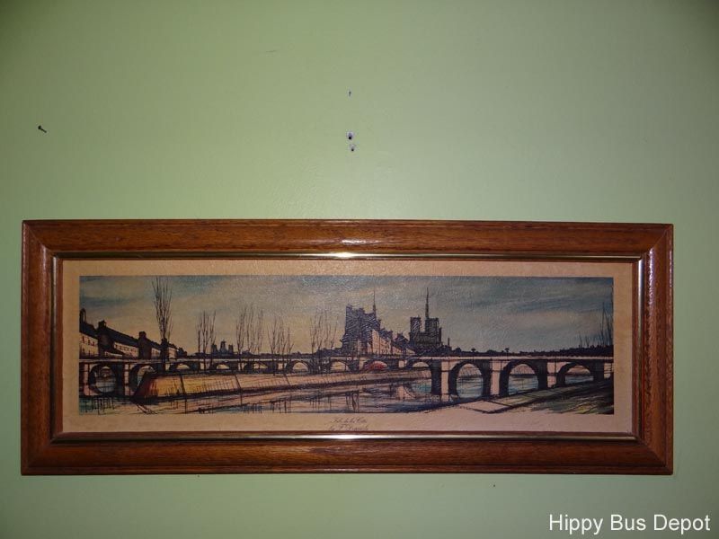Mid Century Modern French Cityscape Bridge F. Depresle Wall Print 