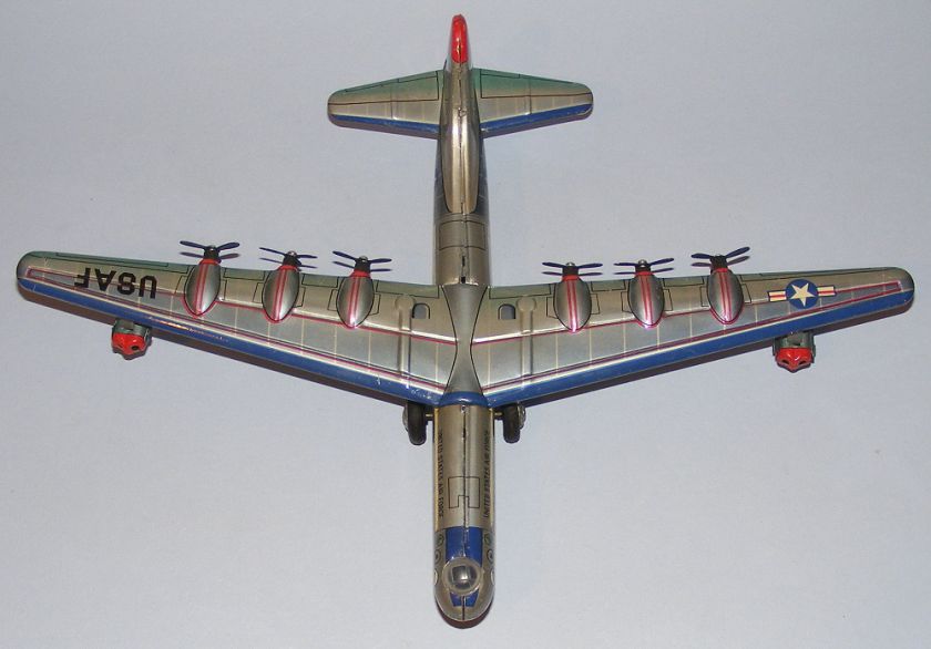 Bandai #397 Tinplate Convair B 36 Bomber VINTAGE 1950s EXCELLENT 