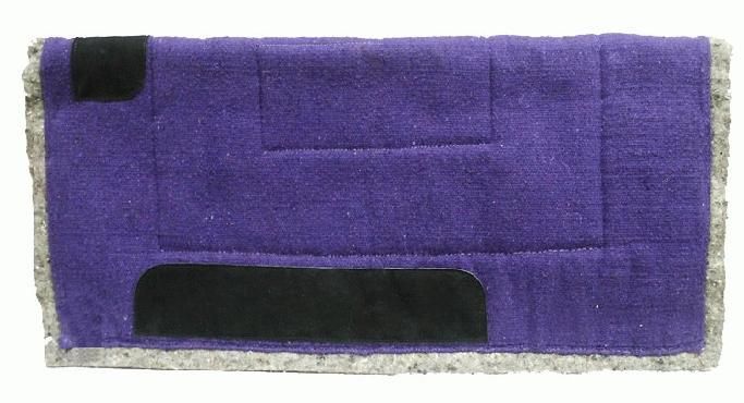 PURPLE Western Show Trail Barrel Saddle Pad Felt Back  