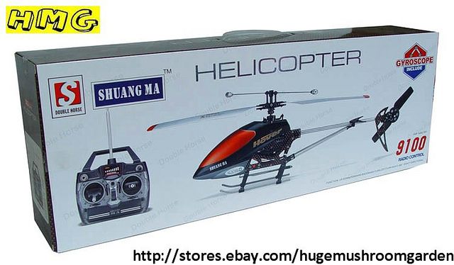 DH 9100 3CH Single Blade RC Helicopter GYRO Carbon RTF  