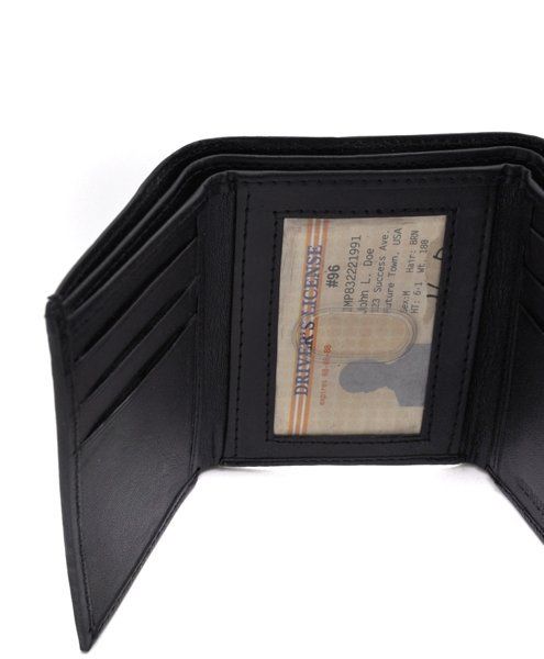 Brand New Mens Leather Tri Fold Wallet Brown Or Black  