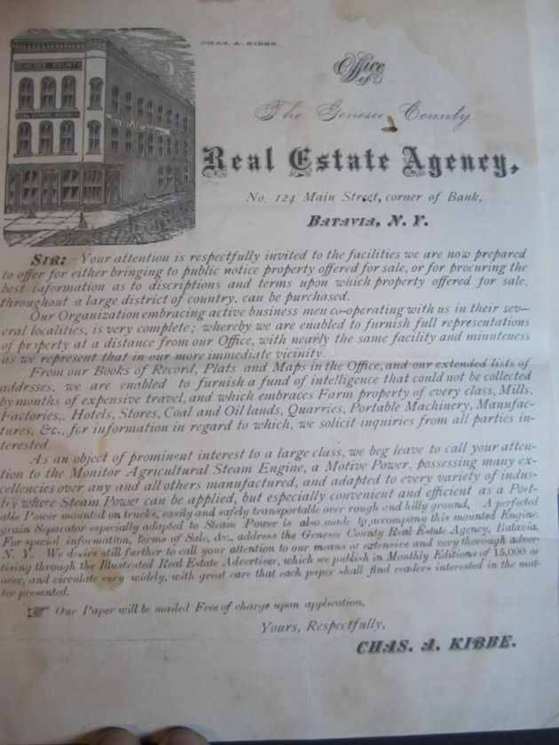 RARE 1876 Batavia NY Steam Engine Company Catalog  