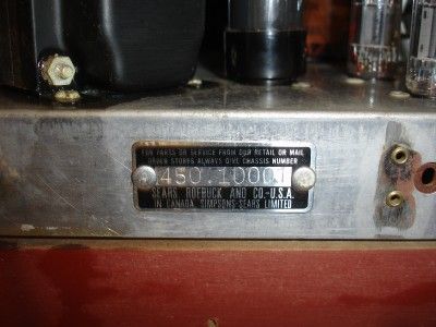  Silvertone Amplifier Tube 9315 T 450.1001 6v6 GT 12ax7 GT 5y3 GT 