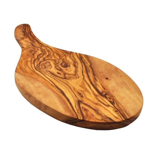 OLIVE WOOD GARLIC CHOPPING / CHEESE BOARD (OL215)  