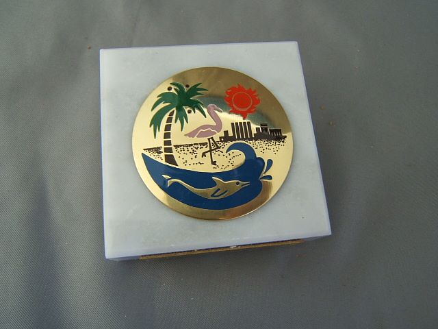 Vintage Miami Beach Sand & Sun Souvenir Paperweight  