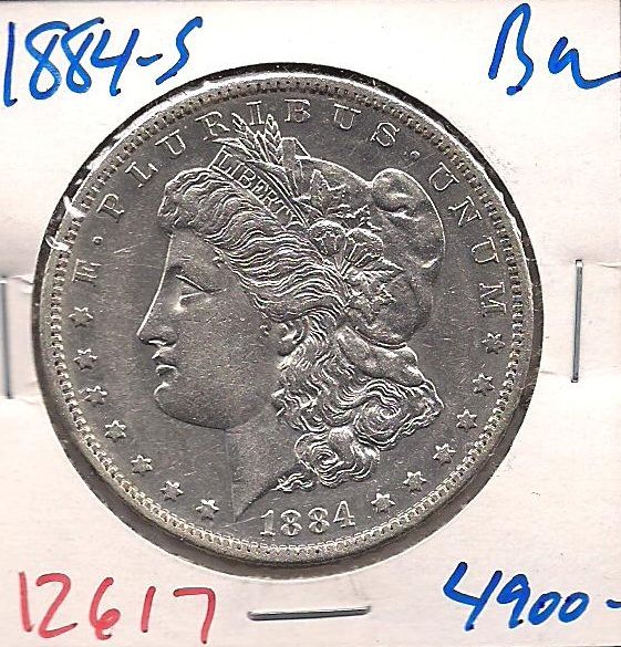 1884 S Morgan Liberty Silver Dollar BU #12617+  