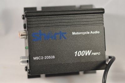 motorcycle yacht marine audio . 2 speakers+amp + remote  