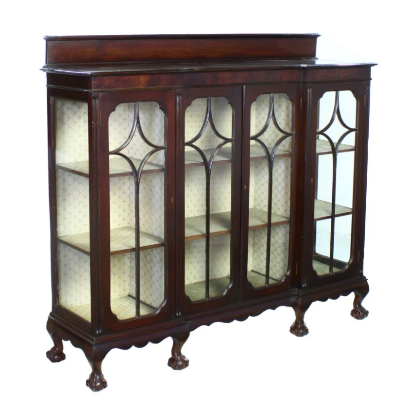 Georgian Revival Mahogany Bookcase Display Cabinet x  