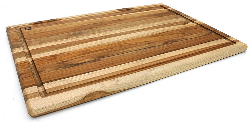 Madeira XL Teak Edge Grain Carving   Cutting Board  