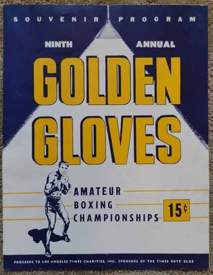 Golden Glove Boxing Championship Program  