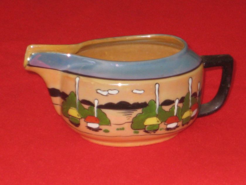 VINTAGE MAPLE WARE JAPAN   LUSTERWARE GRAVY BOAT  