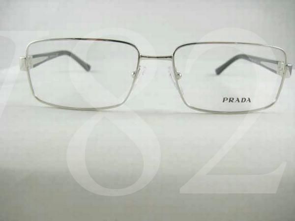 PRADA VPR 61L Eyeglass Silver Black VPR61L 6BA 1O1 52MM  