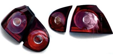 OEM VW Golf V 5 MK5 R32 Rear Taillights Dark RED Design  