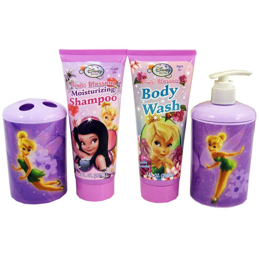 NEW Disney TinkerBell Fairies Deluxe Bathroom Bath Set  