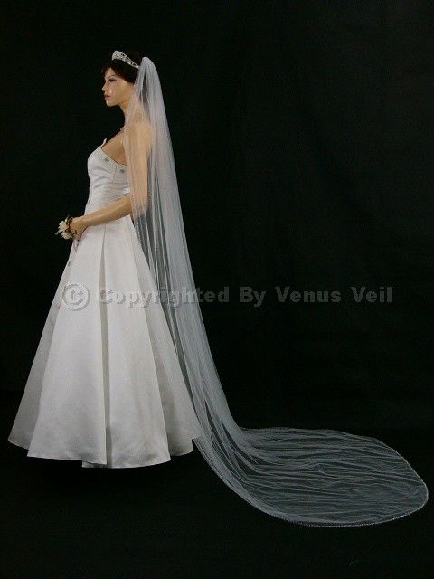 This auction is for the Veil only. Tiara, Necklace and other 