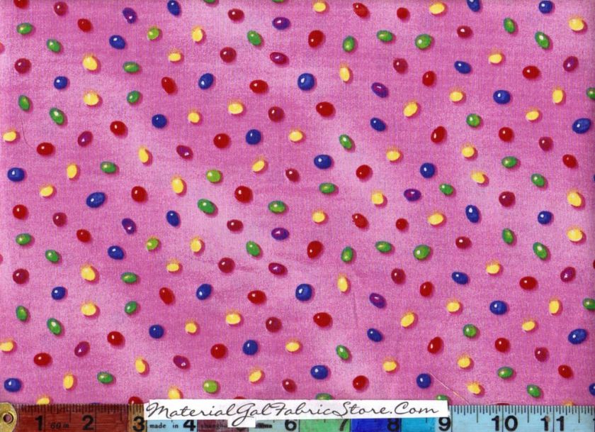 South Seas Imports Fabric ~ 1030 370 Pink Jelly Beans  