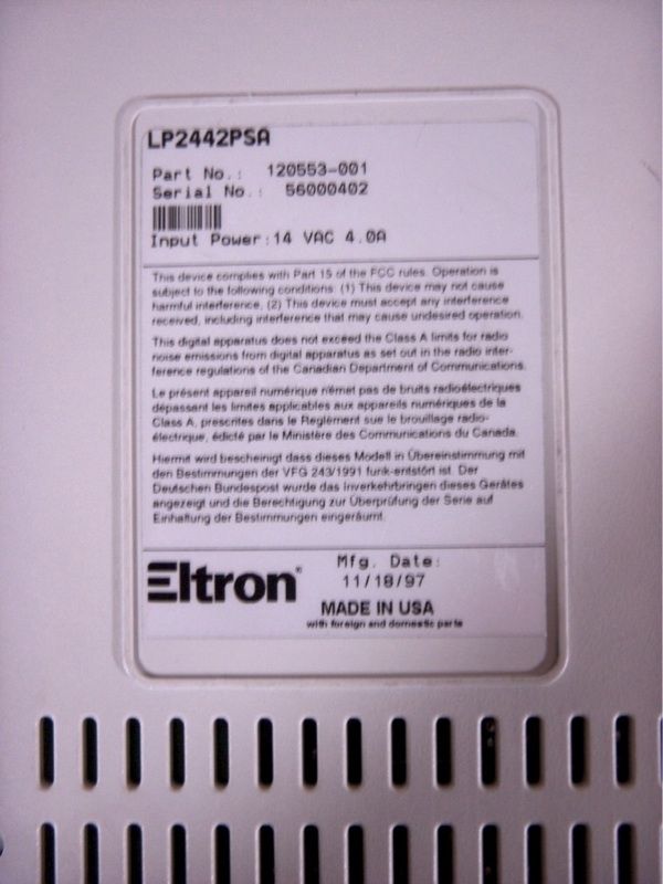 Zebra Eltron LP 2442 Thermal UPS Fedex Label Printer  