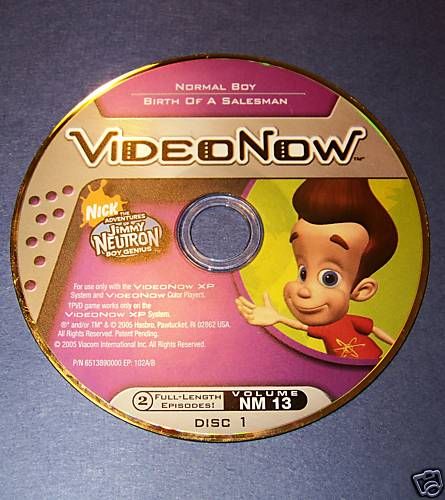 VIDEO NOW XP COLOR JIMMY NEUTRON NORMAL BOY PVD DISC 13  