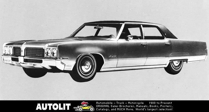 1970 Oldsmobile 98 Luxury Sedan Factory Photo  