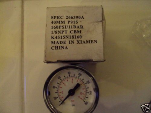 Parker,K4515N18160,Pressure GAUGE 1.5 1/8 27, NPT 0 160  