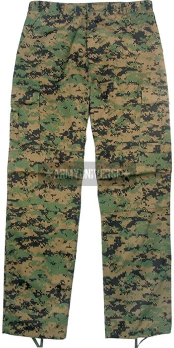 Woodland Digital Camouflage Military BDU Cargo Polyester/Cotton 