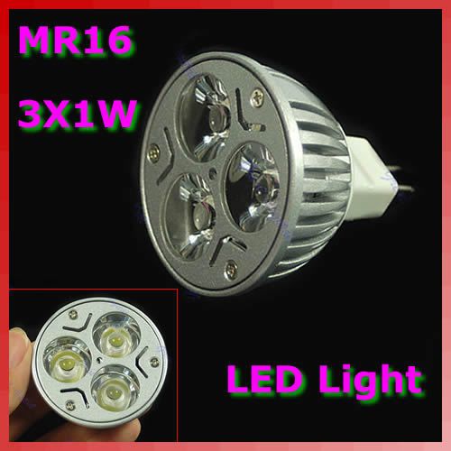 MR16 3 LED Spot Landscape Light Lamp Bulb 12V 3w White  