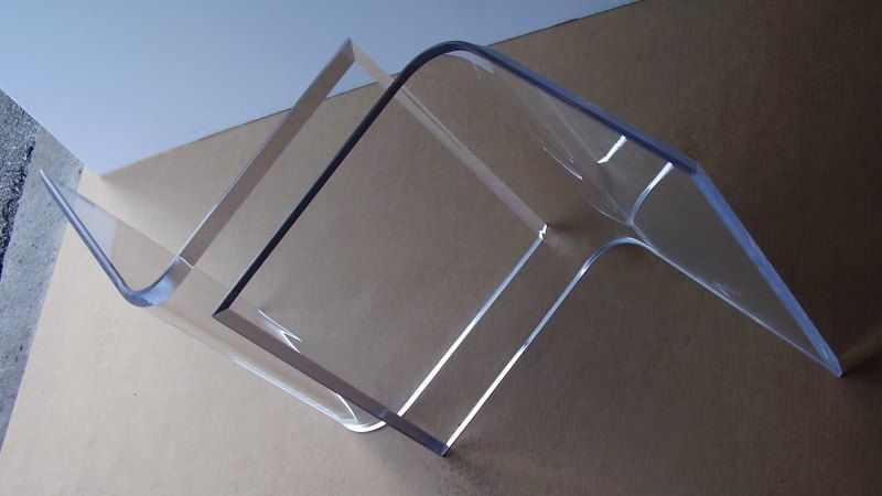   or Boomerang COFFEE Cocktail TABLE BASES (2) Lucite Plexiglass  