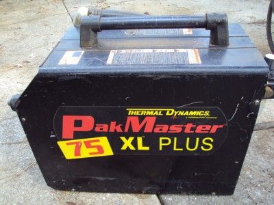 THERMAL DYNAMICS PLASMA CUTTER TORCH PAKMASTER 75XL GREAT MACHINE 